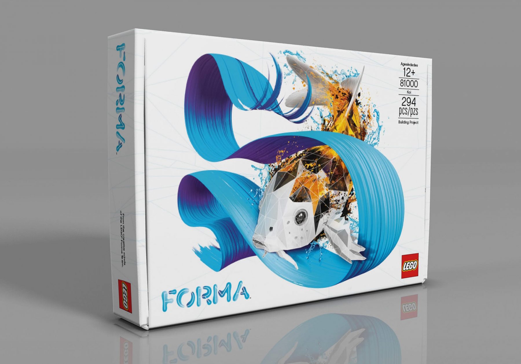 LEGO Forma Packaging — Design: MS, Nate Lyver, Andy Munoz / Illustr: Dave Cross, Bernie Cavendar